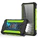 Solar Charger, 20000mAh Qi Wireless Power Bank Portable External Backup Battery with 3 Outputs 5V/3A High-Speed and Flashlight for Camping Outdoor Huge Capacity Phone Charger for iOS Android