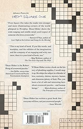 From Square One: A Meditation, with Digressions, on Crosswords
