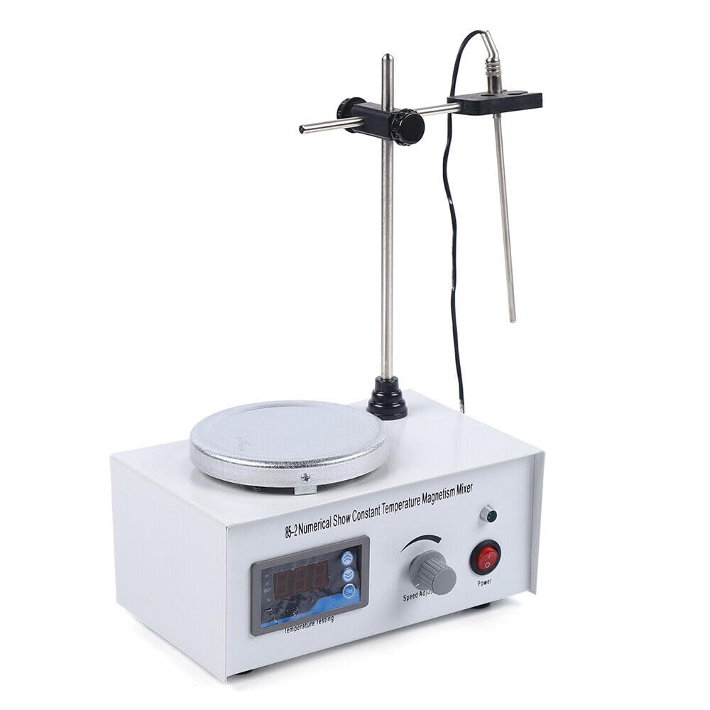 Batidora magnética Stirrer Hot Plate 1000 ml con placa calefactora 300 W mezclador magnético pantalla digital agitador magnético para laboratorios