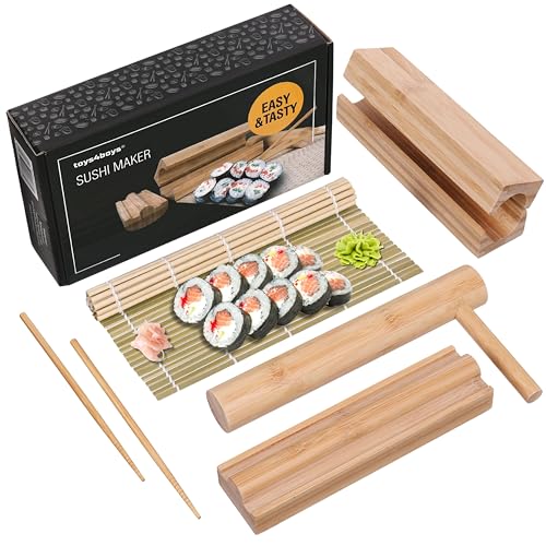 Toys4Boys Bambou Kit Sushi Complet - Sushi Maker -...