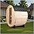 Outdoor Barrel Steam Sauna, Wood Sauna Room for 2 Person with 4.5KW ETL Certified TOULE Heater,Rocks, 8mm Tempered Glass, Waterproof System