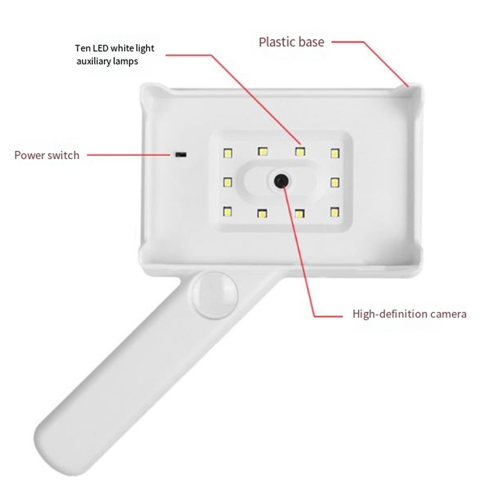 Microscopio de mano recargable con lupa digital compacta con tiempo real adecuado para observación científica microscopio digital de mano