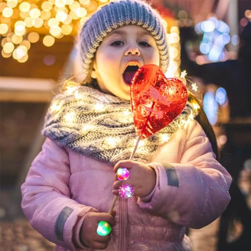 BNOYONERAS 10 Stück Fingerlichter - Leuchtringe, Leuchtende LED Party Ringe für Kinder & Erwachsene