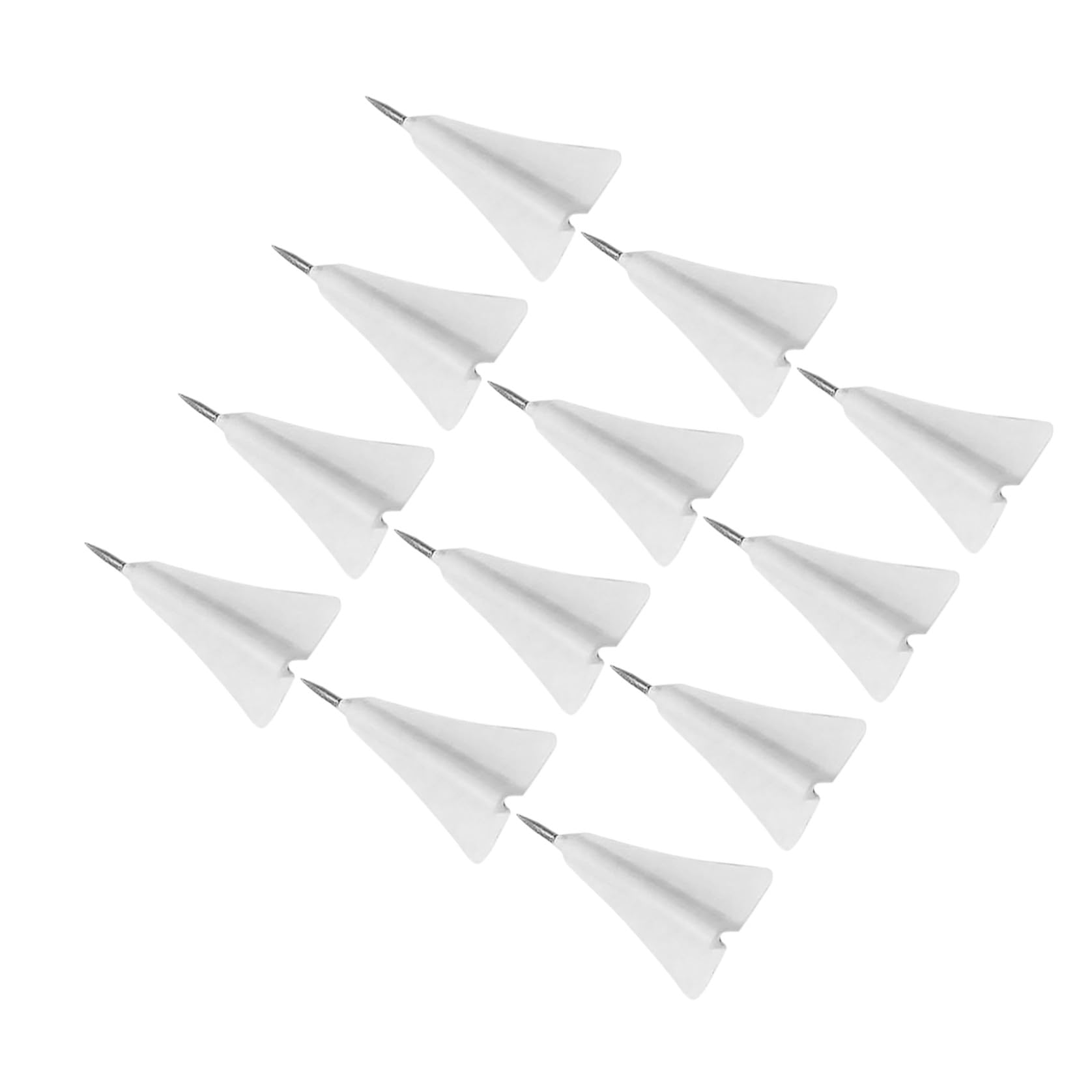 12 Pièces Punaises Avion Multifonctions en Abs et Acier pour Fournitures Maison et Marquage Carte Photo Wall
