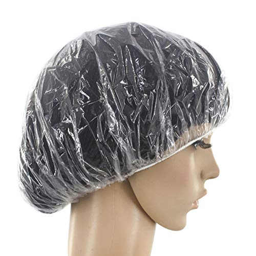 Bekith 200 pcs Disposable Shower Caps Large Elastic Thick Bath Cap - Hair Processing Caps For Women Spa, Home Use, Hotel and Hair Salon