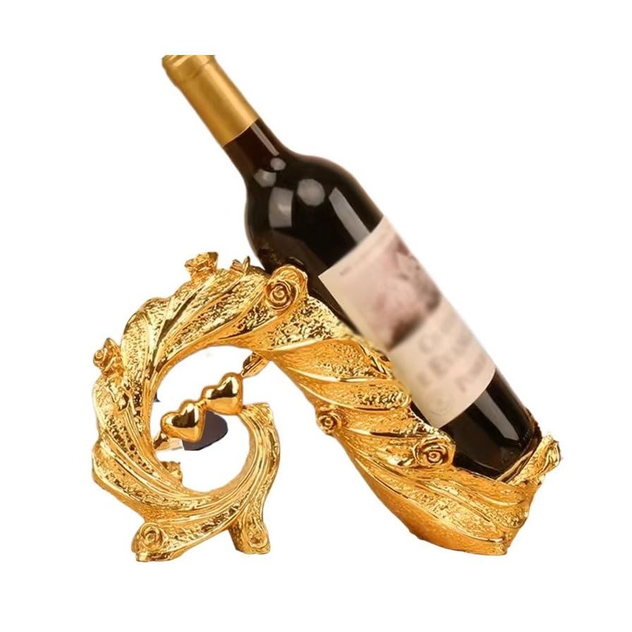 Półka do przechowywania Stojak na wino w kształcie pawia do salonu(Gold)