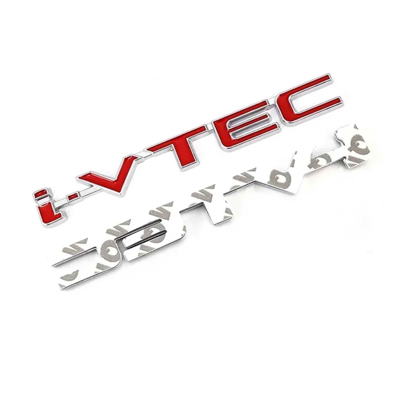 Adesivo per auto 3D in metallo con emblema VTEC, adesivo distintivo, accessorio per lo styling (Argento B)