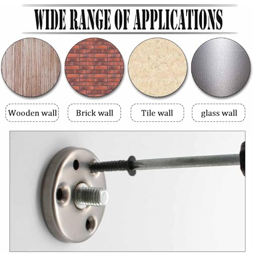 lyualma 6 Stück Rostfreies Matte Schwarz Handtuchhaken, Rund Kleiderhaken Schwarz, Garderobe Haken mit Schrauben, Kleiderhaken Platz Sparen für Badezimmer Küche Schlafzimmer