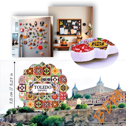 Imán decorativo Alma de Toledo cerámica artesanal miniatura 2