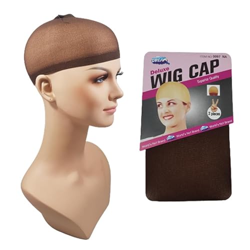 Touca wig cap para peruca wig, front ou full lace Cor:#Marrom escuro ID