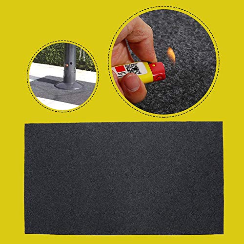 GOTOTOP BBQ Floor Protective Mat Fireproof Heat Gas Grill Splatter Mat Backyard Floor Protective Rug Outdoor Deck Patio Gas Grill Mat,48.81 x 29.53inch