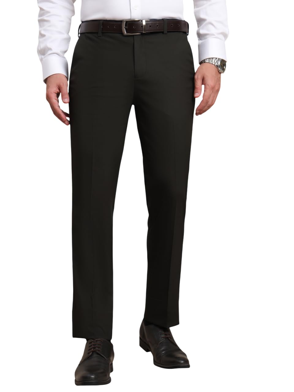 saintx Men's Premium Stretchable Formal Trouser with Techno Flex Waistband | Slim Fit | Italian Design | Triple Blend Special Fabric Pants | Office Wear/Executive Wear-picture-23