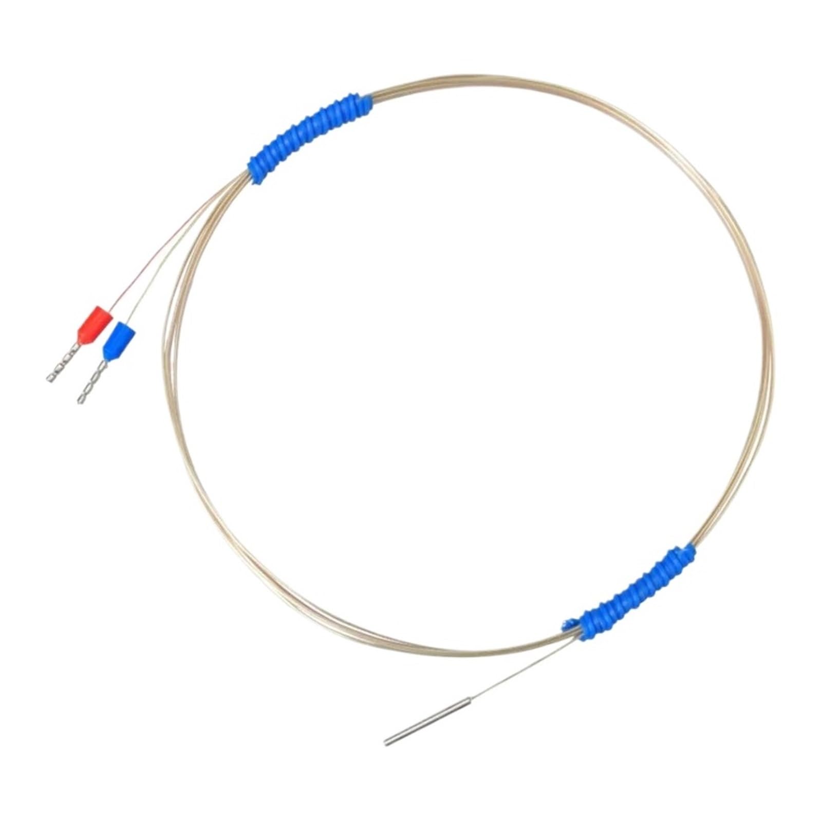 Sensor de Temperatura K de Acero Inoxidable, termopar de tamaño pequeño, Temperatura Alta, corrosión, Aceite e impermeabilidad, minuciosidad(1.5X15mm with 1m)