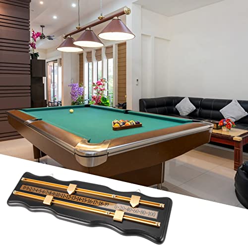 kerout Billiards Scoreboard Wall Mounted Scoreboard Snooker Scoreboard Stained Wood Score Board Black - Image 7