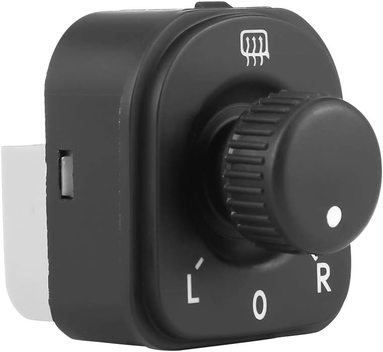 Botão de controle do retrovisor externo Fydun em ABS preto para 1K0959565H, 1K0959565F e 1K0959565K