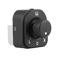 Vista 1 de Fydun Botón de control del espejo lateral ABS plástico espejo lateral Control perilla negro para 1K0959565H 1K0959565F 1K0959565K
