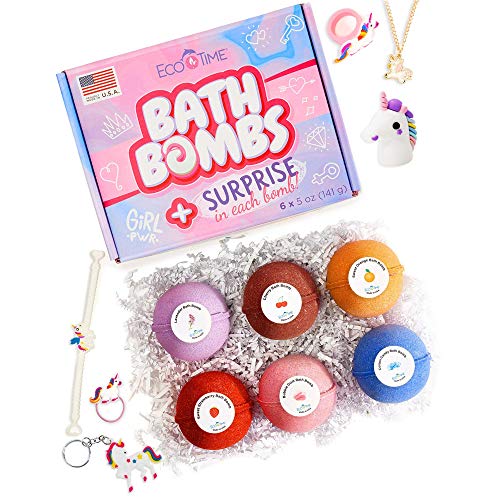 12 Handmade Bath Bombs With Surprise Inside - Set For Boys And Girls - Natural And Organic Ingredients - Perfect 3 Year Old Boy Toys Or Even 5 Year Old Boy Gifts - 12 Babble Bath Bombs In 2 Gift Boxes #TOP1