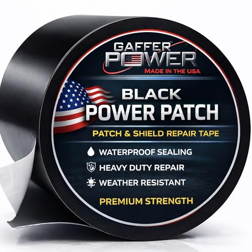 Made in USA – Black Butyl Waterproof Repair Tape | Heavy-Duty Roof Patch & Leak Seal | Flexible,...