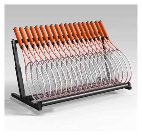 Support de rangement pour raquette de tennis et badminton en acier robuste réglable