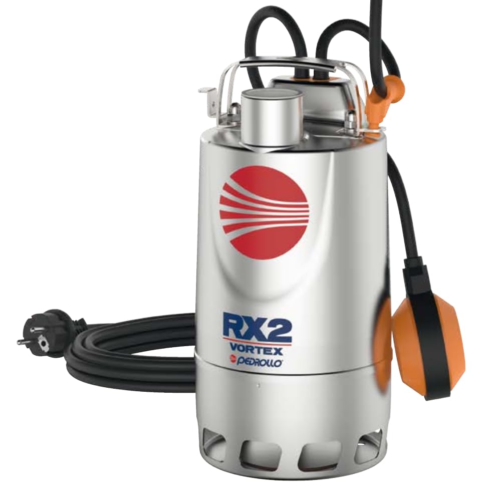 Pedrollo Elettropompa Sommergibile RXm Vortex monofase 220 V per acque chiare in acciaio inox (RXm 2/20)