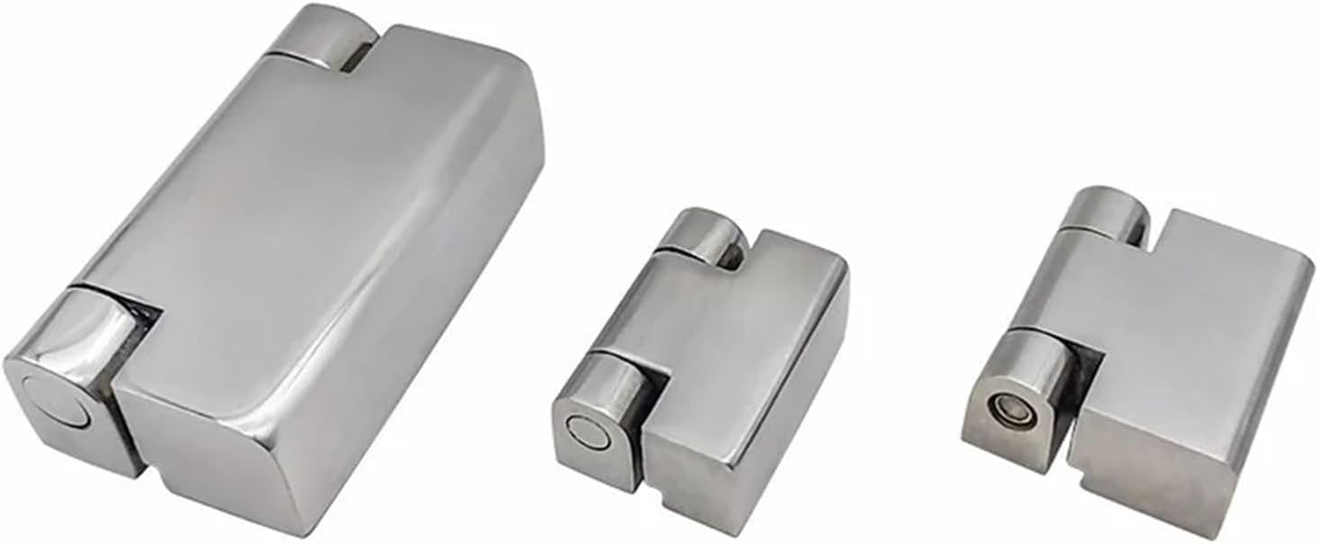 304 Stainless Steel/Zinc Alloy Hinge CL219-1-2-3 Distribution Box Cabinet Door Hinge 1Pcs(2pcs-Silver-zinc-3)