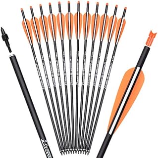 18Inch Carbon Crossbow Bolts Hunting Archery Arrows with 4