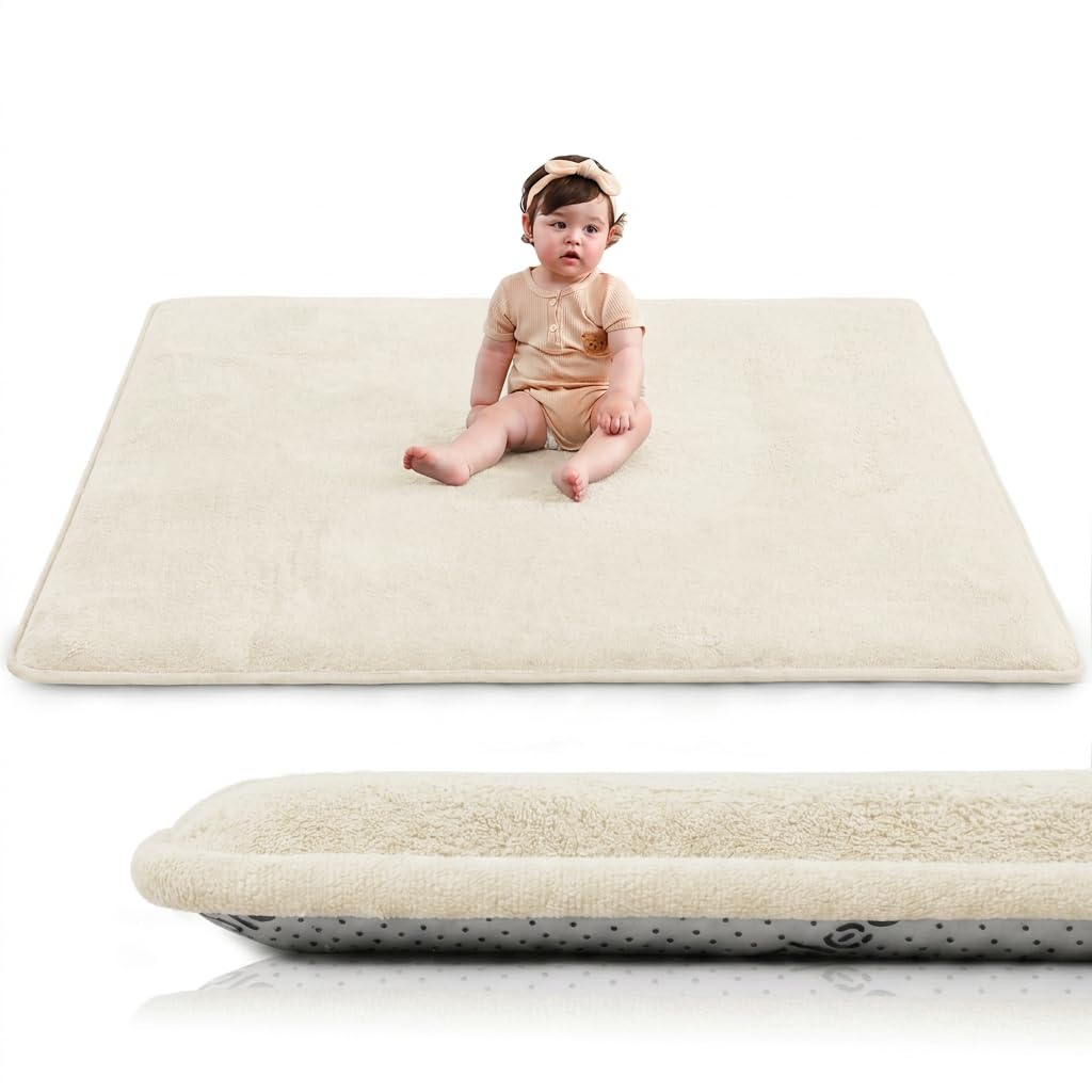 Huloo Sleep Baby Play Mat for Floor 127×127cm
