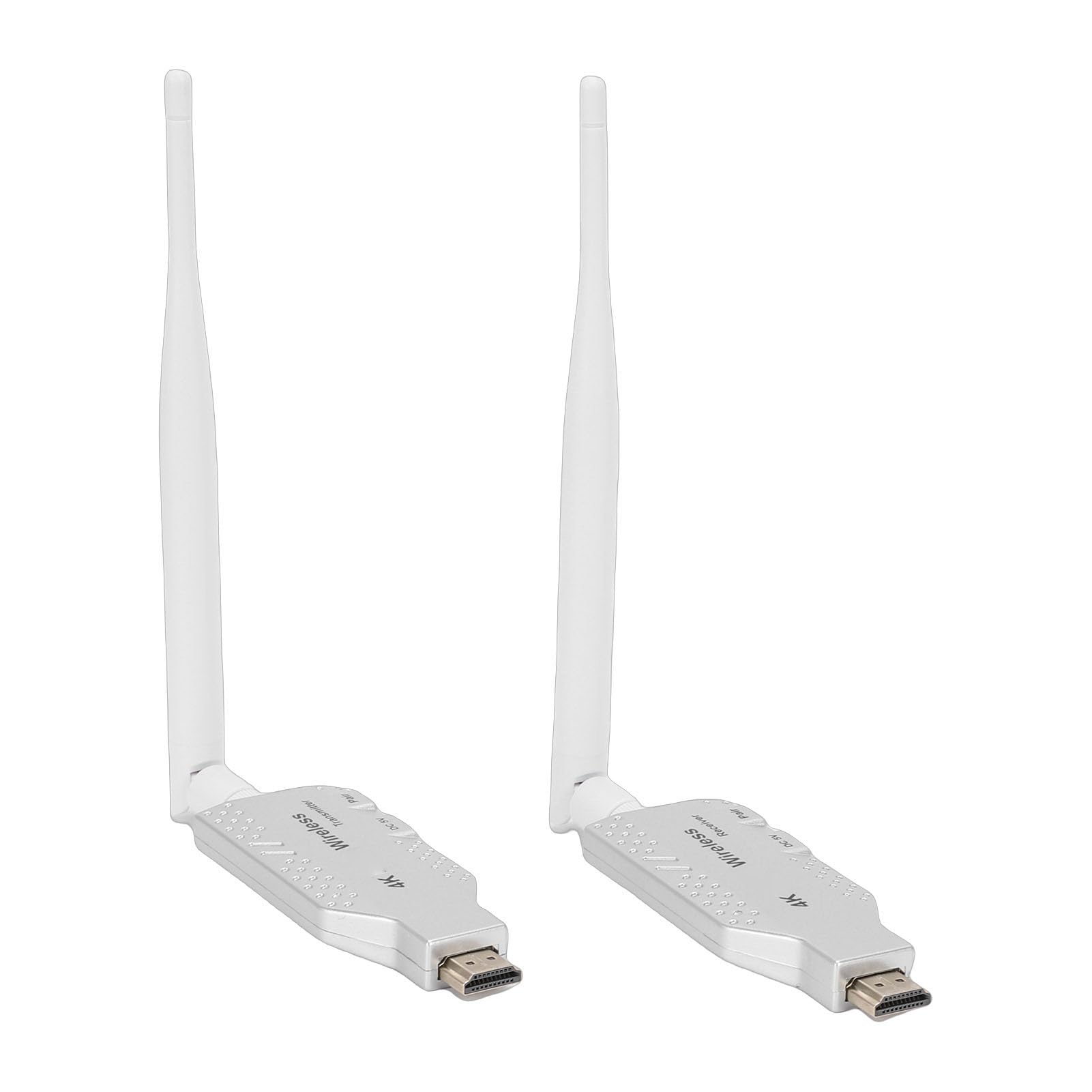 Luocute Bezprzewodowy Nadajnik i Odbiornik, Przedłużacz Strumieniowego Przesyłania Wideo 4K HD z Wyjściem Pętli, Zasięg 50M 5,8 GHz do Przesyłania Strumieniowego z Laptopa DSLR do