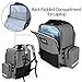 Trunab Emergency Medical Backpack Empty, EMT Camping Molle Bag with Detachable Side Pocket and No-Slip Bottom for Camping, Hiking, Traveling, Daycare, Red, Bag Only