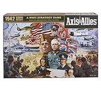 Avalon Hill - Axis & Allies - 1942 - 2Nd Edition - Wwii Strategy Board Game - Extra Large Gameboard - A&A - 2-5 Players - Family Board Games - F3151 - Ages 12+