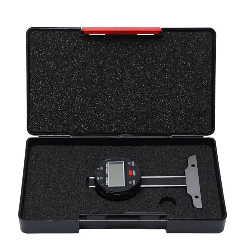 Barra delgada de 0 a 50,8 mm con pantalla LCD, puerto USB, profundidad electrónica para medición de precisión