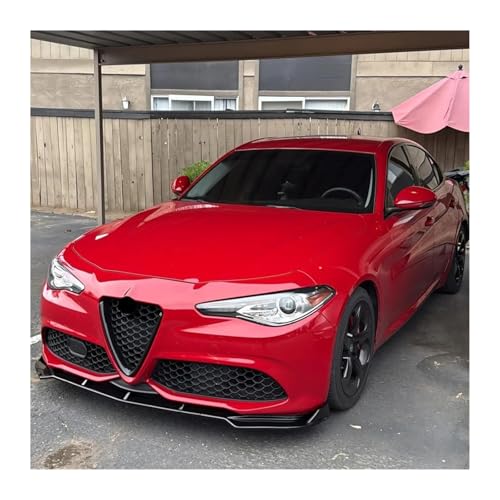 Alfa Romeo Giulia 2017 2018 2019 2020 2021 ɓK tgop[ Xvb^[ bv fBt[U[ {fBLbg X|C[K[h(Carbon Fiber Look)