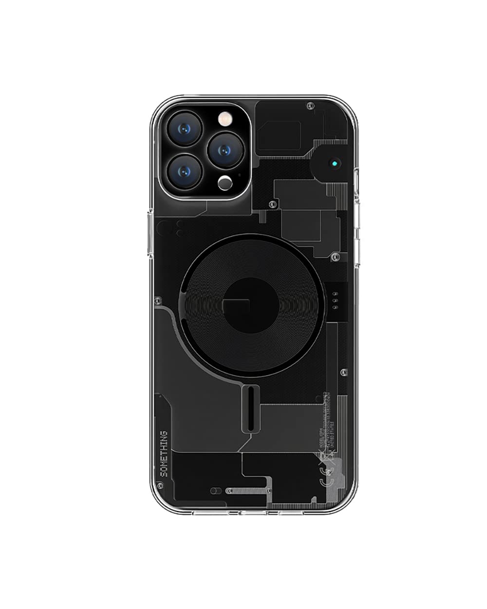 Shopfleet Case for iPhone Glass Material Personality NOTHING PHONE Transparent 3D Pattern for iPhone X-14 Series