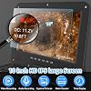 Sanyipace Self-Leveling Sewer Camera 165FT/50M, Drain Inspection Camera with 512Hz Transmitter, Real-Time Distance Counter, 10 IPS Screen Microphone Speaker, 0.27in Rigid Cable, 32GB TF Card Included