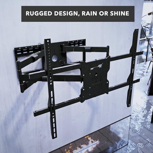 Image of Mount-It! The Beast Outdoor TV Wall Mount, Heavy Duty Weatherproof Full Motion TV Mount for 60-110 Inch TVs, 275 lb Capacity, 39 inch Extension, Swivel, Tilt, Max VESA 800x600