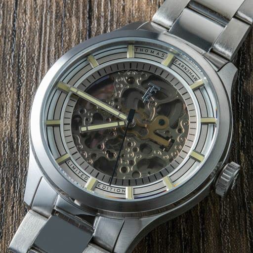 Earnshaw Scott Skeleton Automatic Grey Round Dial Men's Watch - ES-8257-22 - Image 2