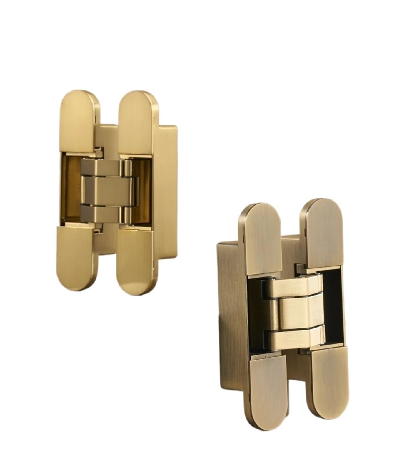 YMUGUEGH 1pcs Invisible Door Hinges Adjustable Concealed Hinges Butt Hinge(H60-Grey)