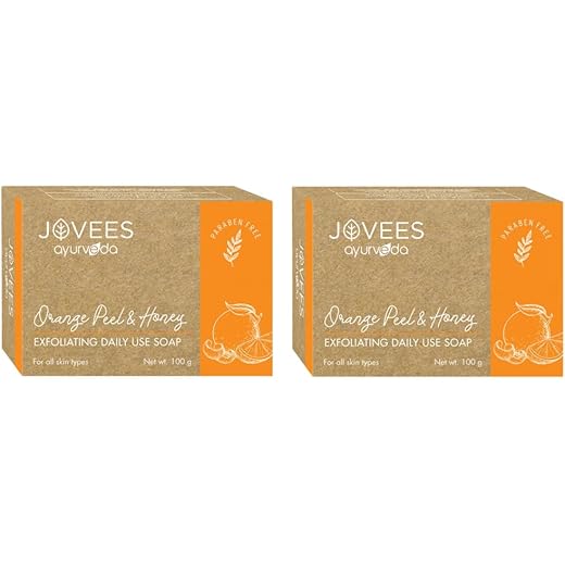 Jovees Orange Peel Exfoliating Soap 100G Pack