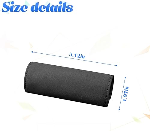 Miniatura 2 de BESULEN 2 protectores de manija de puerta interior de automóvil, cuero duradero, cubierta antiarañazos para manija interior de puerta trasera