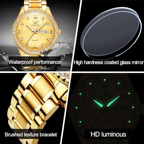 Image of OLEVS Men Leather Watches Black Ultra Thin 6.5mm Minimalist Dress Fashion Simple Casual Waterproof Date Watch for Men