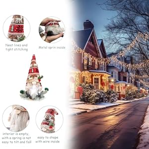 Christmas Tree Topper - Gnome Tree Topper with a Star, Hand-Made Countryside Christmas Decorations for Tree, Unique Christmas Decoration, Great for Family and Friends Christmas Tree Topper Gnome Tree Topper with a Star Hand Made Countryside Christmas Decorations for Tree Unique Christmas Decoration Great for Family and Friends