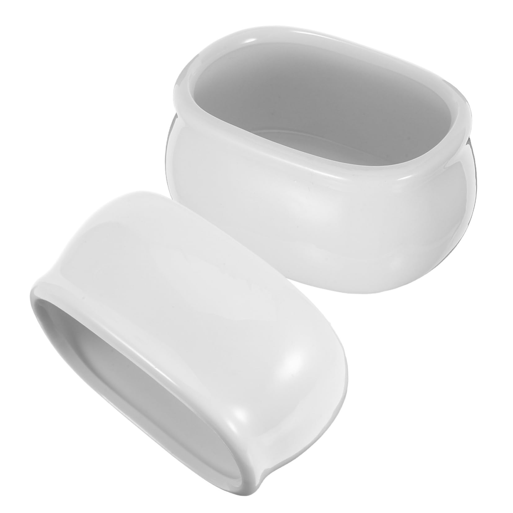 STOBAZA Piece Porcelain Sugar Packet Holder Tea Bag Dish Small Ceramic Bowls for Sugar Tea Condiments Kitchen Accessory