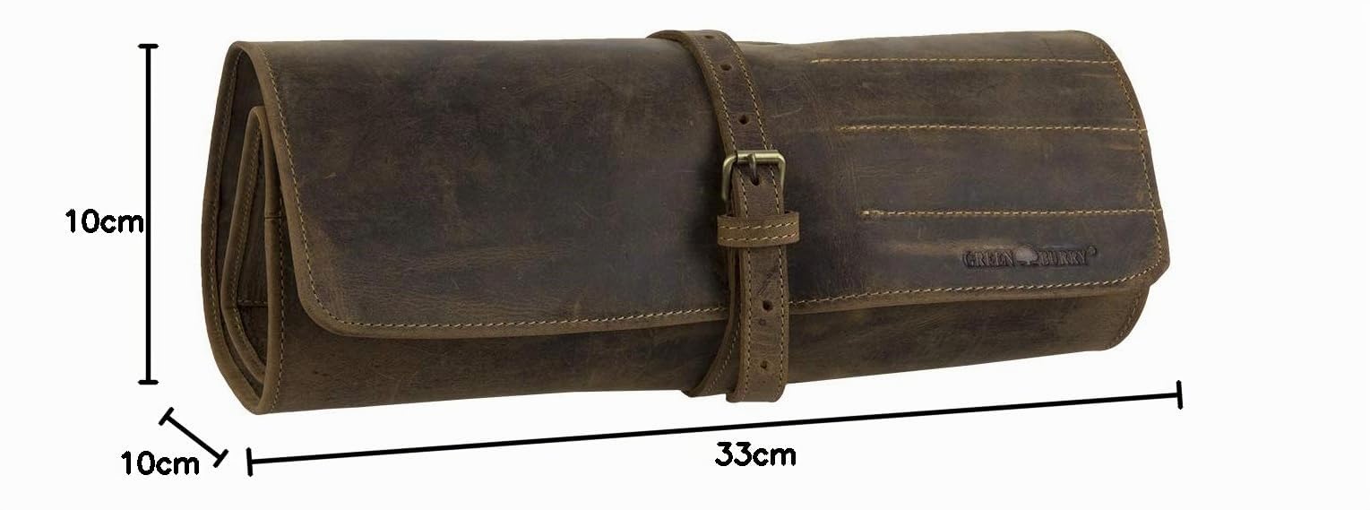 Greenburry Vintage Werkzeugrolle Leder antikbraun