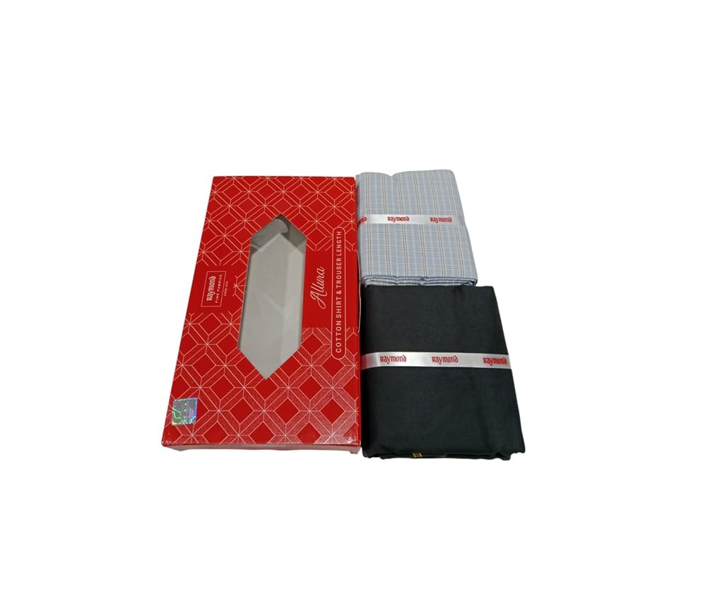raymond fabrics Men's Poly Blend Shirt and Trouser Unstitched Fabric Set - Gift Pack (Multicolour_Free Size) 30001-picture-38