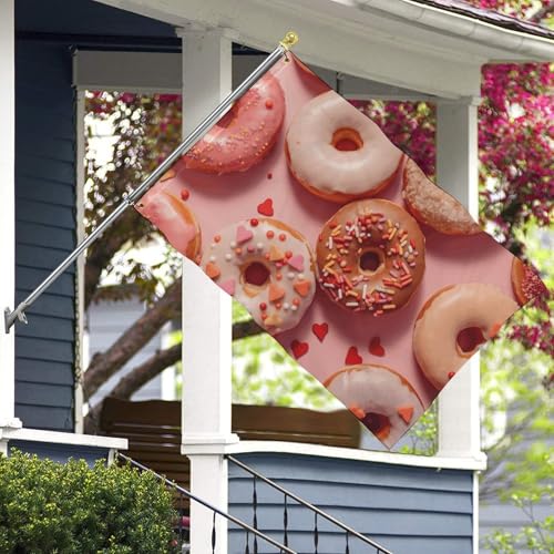Bandera de donas 5x8 pies para decoración exterior e interior 8