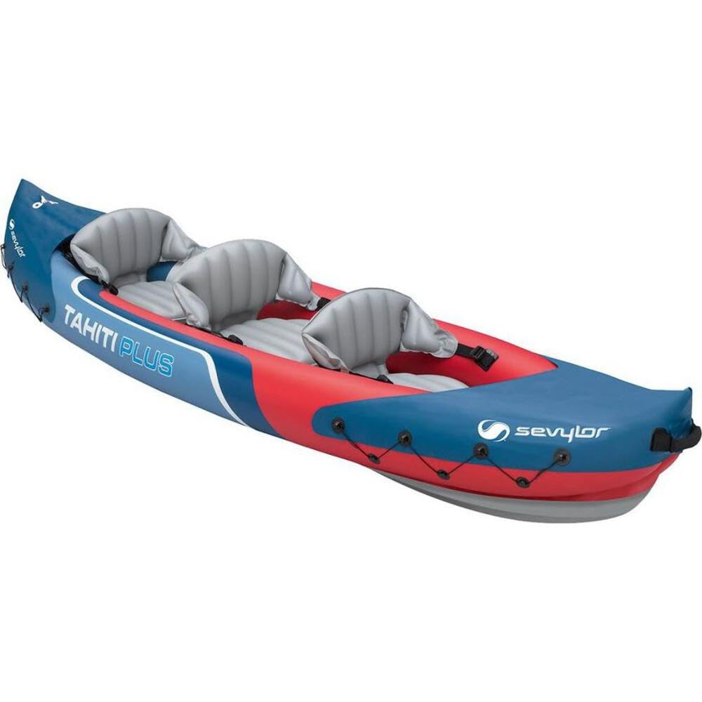 Sevylor Tahiti Plus Hinchable Kayak 385 x 90 cm Niebieski Czerwony Szary