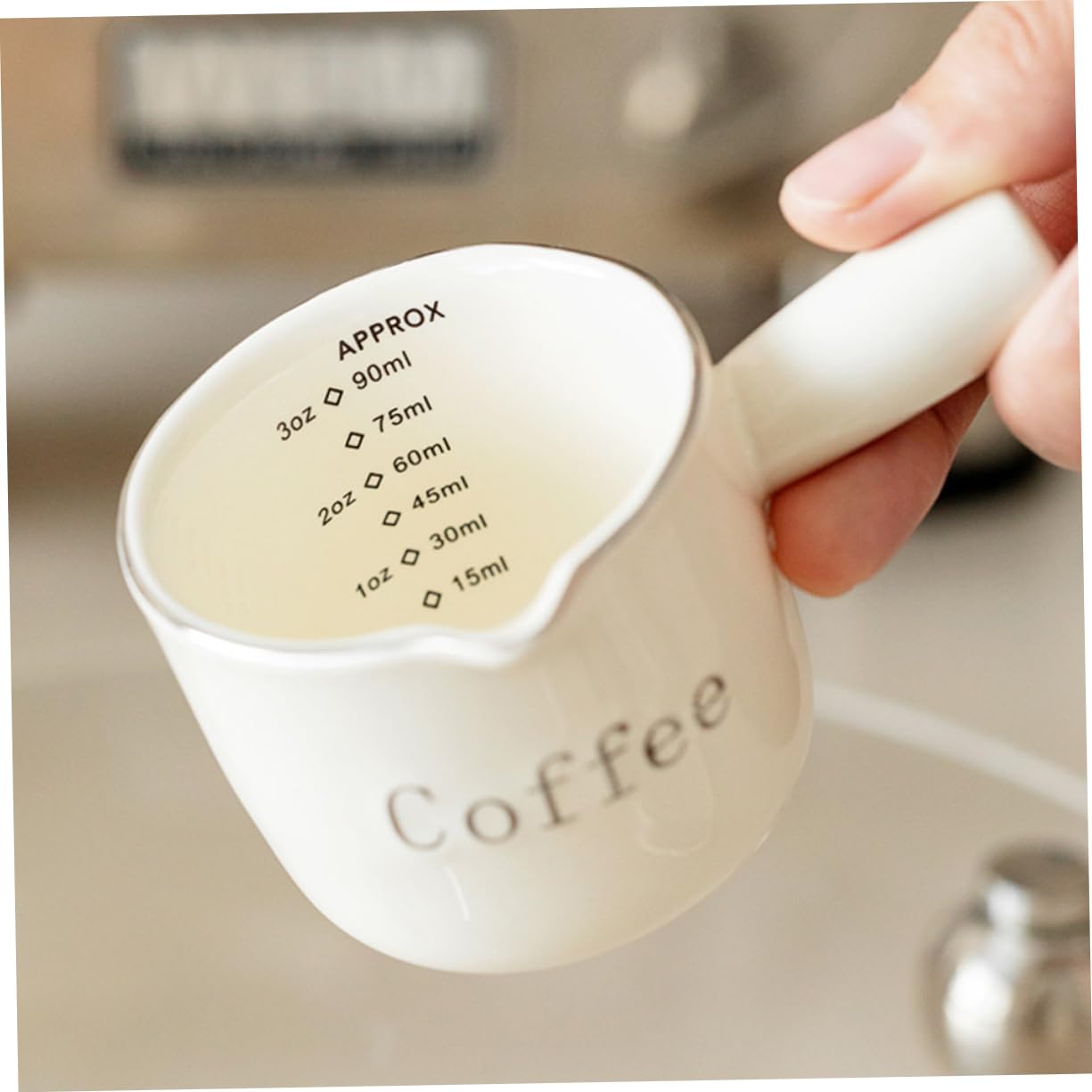 Cabilock Jarra De Leche De Cerámica De 5 Uds Jarra De Agua Jarra De Agua Jarra De Leche Soporte Para Salsa De Café Expreso Dispensador De Jarabe De Café Hervidor De Leche Y