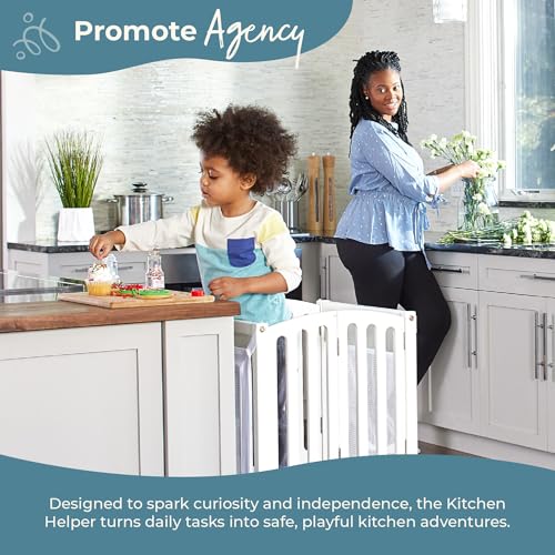 image for Guidecraft Kitchen Helper® Toddler Tower Step Stool - Contemporary - 