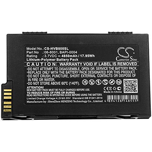 BORNMIO Replacement Battery for HumanWare BrailleNote VoiceNote Apex 06-8001 BAPI-0004 (4850mAh)