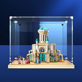 Transparent Acrylic Display Case for Lego 43224 King Manificos Castle, Dustproof Display Case Compatible with Lego 43224 (Lego Model Not Included) C